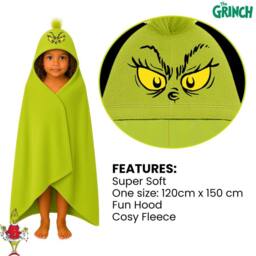 The Grinch Wrap Blanket Hoodie in Green - thumbnail 2
