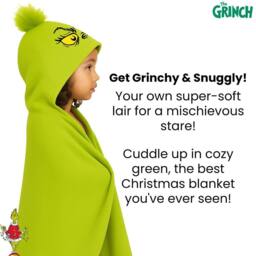 The Grinch Wrap Blanket Hoodie in Green - thumbnail 3