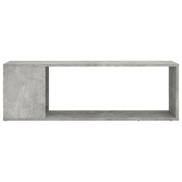 Berkfield Home TV Cabinet Concrete Grey 100x24x32 cm Engineered Wood - Size: 100 x 24 x 32 cm - image 1