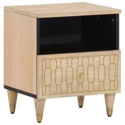 Berkfield Home Bedside Cabinets 2 pcs 40x33x46 cm Solid Wood Mango in Brown - Size: 40 x 33 x 46 cm - thumbnail 1