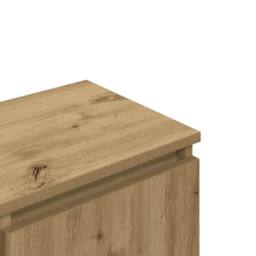 Berkfield Home TV Cabinet Artisan Oak 102x30x36 cm Engineered Wood in Brown - Size: 102 x 30 x 36 cm - thumbnail 8