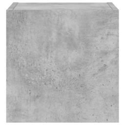 Berkfield Home TV Wall Cabinet with LED Lights Concrete Grey 30.5x35x30 cm - thumbnail 9