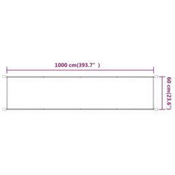 Berkfield Home Vertical Awning Blue 60x1000 cm Oxford Fabric - thumbnail 5