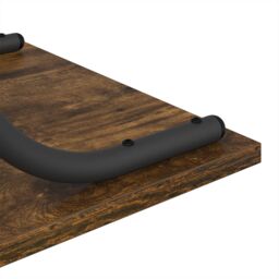 Berkfield Home Console Table Smoked oak 101 x 35 x 80.5 cm Engineered wood in Brown - thumbnail 9