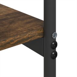 Berkfield Home Console Table Smoked oak 101 x 35 x 80.5 cm Engineered wood in Brown - thumbnail 8