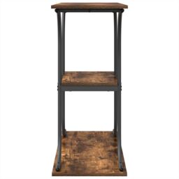 Berkfield Home Console Table Smoked oak 101 x 35 x 80.5 cm Engineered wood in Brown - thumbnail 6