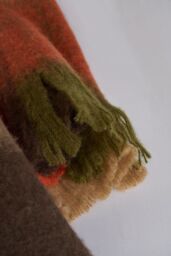 BHS Wool Mix Throw in Green - Size: Small - thumbnail 2