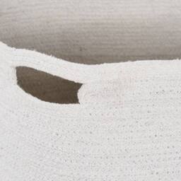 Wyld and Coco Cotton Storage Baskets Set of 2 - White and Light Beige - thumbnail 5