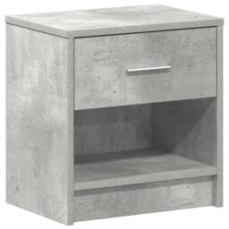Berkfield Home Bedside Cabinet with Drawer Concrete Grey 39x28x41 cm - Size: 39 x 28 x 41 cm - thumbnail 6