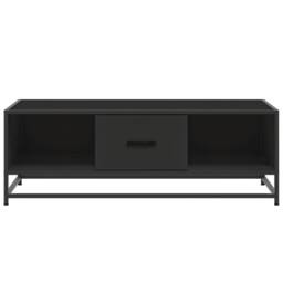 Berkfield Home Durable Coffee Table Black 100x57x35 cm Engineered Wood & Metal - Size: 100 x 57 x 35 cm - thumbnail 5