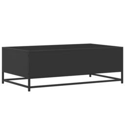Berkfield Home Durable Coffee Table Black 100x57x35 cm Engineered Wood & Metal - Size: 100 x 57 x 35 cm - thumbnail 7