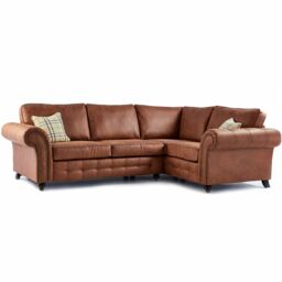 Furnishings For Less UK Oakland Tan Chesterfield 4 Seater L Shape Large Corner Sofa