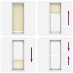 Berkfield Home Pleated Blind Cream 80x200 cm Fabric Width 79.4 cm Polyester - thumbnail 5