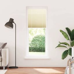 Berkfield Home Pleated Blind Cream 80x200 cm Fabric Width 79.4 cm Polyester - thumbnail 2