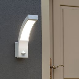 CGC Lighting 'Paris' White LED Curved Outdoor Wall Light With Motion Sensor - thumbnail 7
