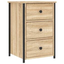 Berkfield Home Bedside Cabinets 2 pcs Sonoma Oak 40x36x60 cm Engineered Wood in Brown - Size: 40 x 36 x 60 cm - thumbnail 5