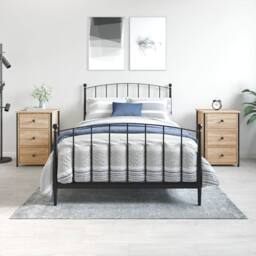 Berkfield Home Bedside Cabinets 2 pcs Sonoma Oak 40x36x60 cm Engineered Wood in Brown - Size: 40 x 36 x 60 cm - thumbnail 2