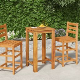 Berkfield Home Garden Bar Table 60x60x105 cm Solid Wood Acacia in Brown - Size: 60 x 60 x 105 cm