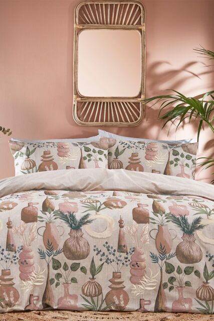 Furn Earthen Trending Tranquil Duvet Cover Set in Beige - Size: Double - image 1