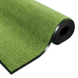 Berkfield Home Modern Doormat Green, Black Polyamide 300 x 120 x 0.9 cm Door Mats in Green - Size: Medium - thumbnail 4
