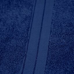 OHS 10 Pack of 100% Cotton Bathroom Hand Towel in Navy - thumbnail 5
