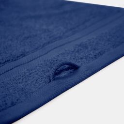 OHS 10 Pack of 100% Cotton Bathroom Hand Towel in Navy - thumbnail 4