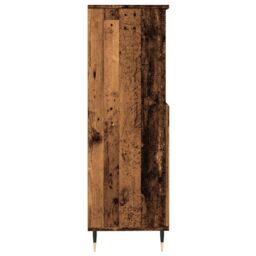Berkfield Home Highboard Old Wood 60x36x110 cm Engineered Wood in Brown - Size: 60 x 36 x 110 cm - thumbnail 6