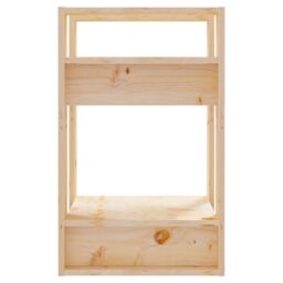 Berkfield Home Book Cabinet/Room Divider 41x35x57 cm Solid Wood Pine in Brown - Size: 41 x 35 x 57 cm - thumbnail 4