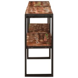 Berkfield Home Console Table 160x33x75 cm Solid Wood Reclaimed in Brown - Size: 160 x 33 x 75 cm - thumbnail 4