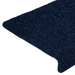Berkfield Home Stair Mats 15 pcs Needle Punch 65x21x4 cm Blue - Size: Medium - thumbnail 6
