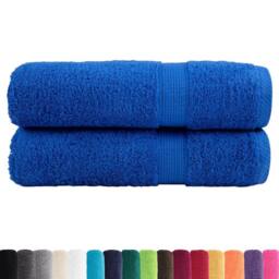 Berkfield Home Premium Bath Towels SOLUND 2pcs Blue 100x150cm 600gsm - thumbnail 3