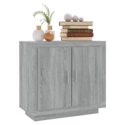 Berkfield Home Sideboard Grey Sonoma 80x40x75 cm Engineered Wood - Size: 80 x 40 x 75 cm - thumbnail 4