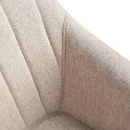 Home Garden Direct Luciano - Dining Chairs in Premium Textured Linen (Set of 2) in Beige - thumbnail 9