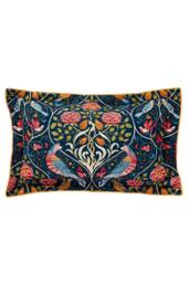 Morris & Co 'Seasons By May Indigo' Cotton Duvet Cover Set in Indigo - Size: Double - thumbnail 4
