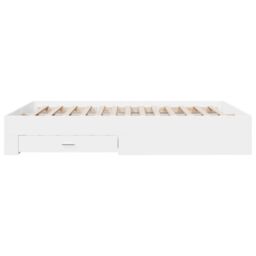 Berkfield Home Bed Frame with Drawers without Mattress White 160x200 cm - thumbnail 5