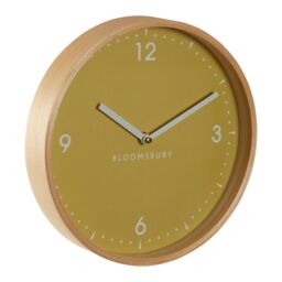 Orsina Compact & Lightweight Small Wall Clock, Sleek Clock In Kitchen, Modern Design Wall Clock For Indoor in Yellow - thumbnail 2