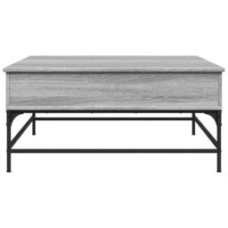 Berkfield Home Comfortable Coffee Table Grey Sonoma 95x95x45 cm Engineered Wood - Size: 95 x 95 x 45 cm - thumbnail 6