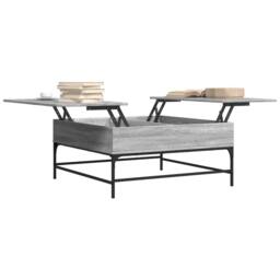 Berkfield Home Comfortable Coffee Table Grey Sonoma 95x95x45 cm Engineered Wood - Size: 95 x 95 x 45 cm - thumbnail 4