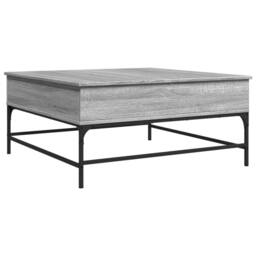 Berkfield Home Comfortable Coffee Table Grey Sonoma 95x95x45 cm Engineered Wood - Size: 95 x 95 x 45 cm - thumbnail 7