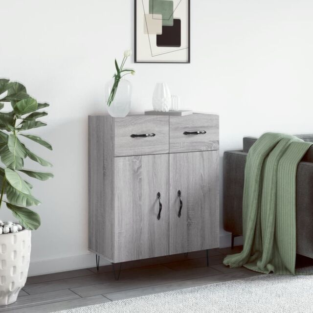 Berkfield Home Sideboard Grey Sonoma 69.5x34x90 cm Engineered Wood - image 1
