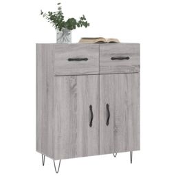 Berkfield Home Sideboard Grey Sonoma 69.5x34x90 cm Engineered Wood - thumbnail 3