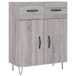 Berkfield Home Sideboard Grey Sonoma 69.5x34x90 cm Engineered Wood - thumbnail 2