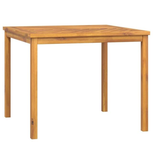 Berkfield Home Garden Dining Table 90x90x74 cm Solid Wood Acacia in Brown - Size: 90 x 90 x 74 cm - image 1