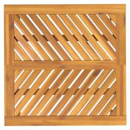Berkfield Home Garden Dining Table 90x90x74 cm Solid Wood Acacia in Brown - Size: 90 x 90 x 74 cm - thumbnail 5