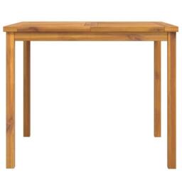 Berkfield Home Garden Dining Table 90x90x74 cm Solid Wood Acacia in Brown - Size: 90 x 90 x 74 cm - thumbnail 4
