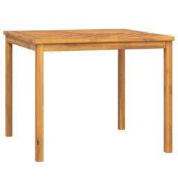 Berkfield Home Garden Dining Table 90x90x74 cm Solid Wood Acacia in Brown - Size: 90 x 90 x 74 cm - thumbnail 1