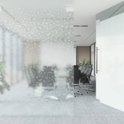 Berkfield Home Window Film Frosted 3D Rainbow Pattern 60x2000 cm PVC in Clear - thumbnail 3