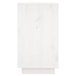 Berkfield Home Sideboard White 111x34x60 cm Solid Wood Pine - Size: 111 x 34 x 60 cm - thumbnail 4
