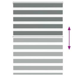 Berkfield Home Elegant Zebra Blind Dark Grey 115x100 cm Fabric Width 110.9 cm Po - thumbnail 5