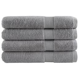 Berkfield Home Premium Towels SOLUND 4pcs Grey 100x200cm 600gsm - thumbnail 2
